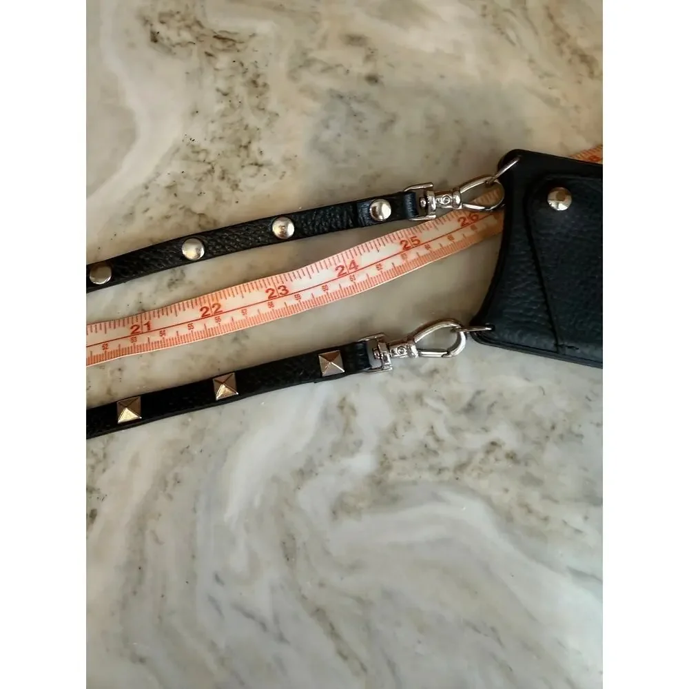 Bandolier Sarah Crossbody Replacement Strap Black Studded Leather